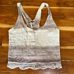 Free People Brown Knitted Tank